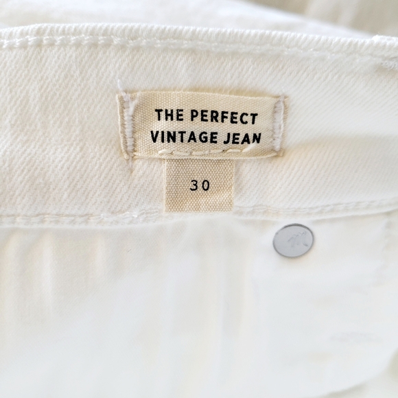 Madewell The High-Rise Perfect Vintage Jean in White - Picture 8 of 10